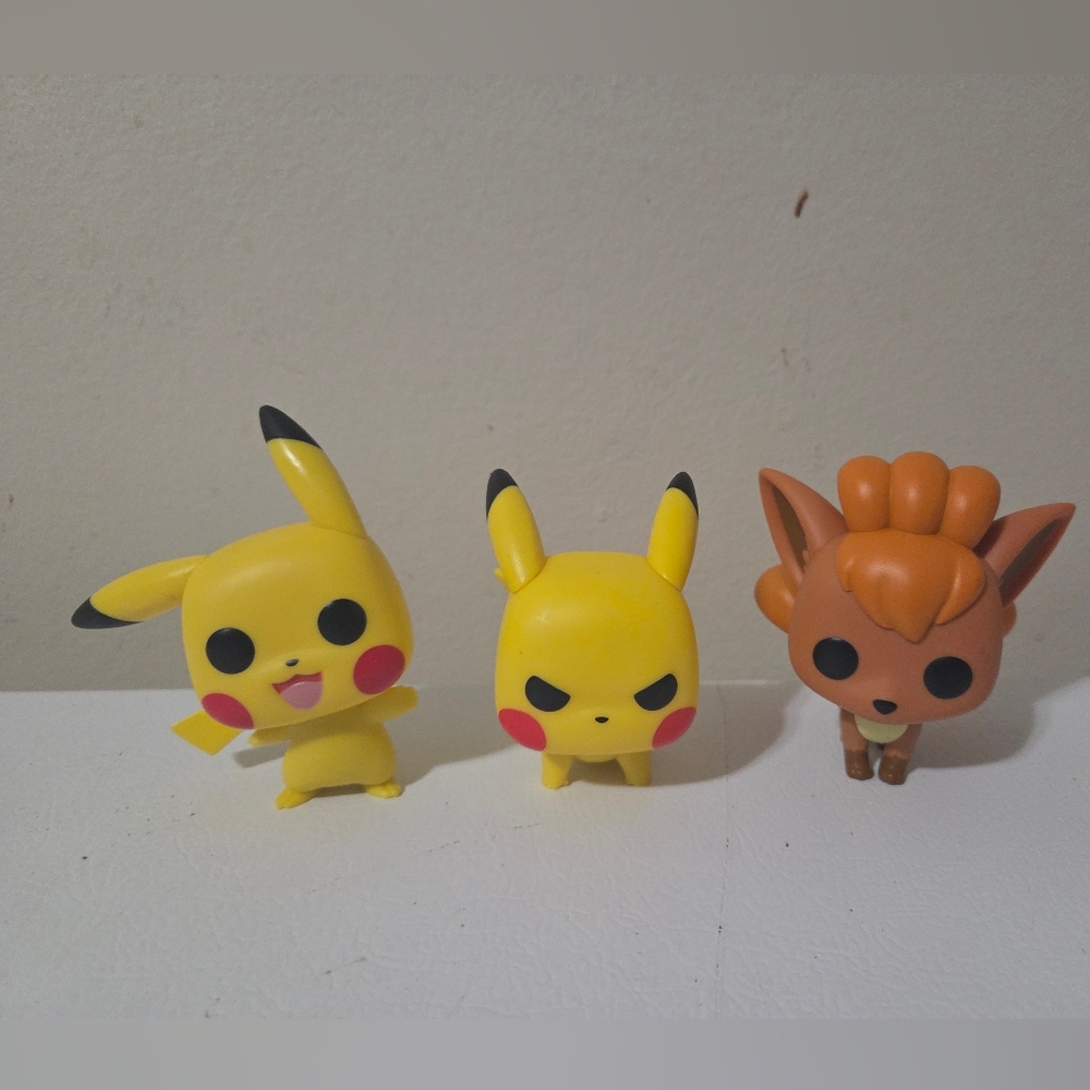 Funko Pikachu and Vulpix Vinyl Figures Set Of 3